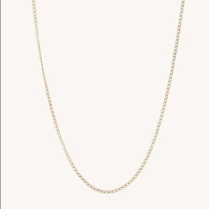 Thin Curb Chain Necklace